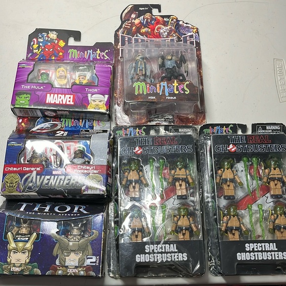 Mini Mates Real Ghostbusters, Avengers, Thor, Marvel & Battle Beasts NEW 2011/12 - Picture 1 of 10